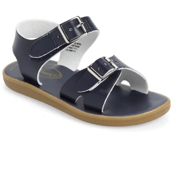 FootMates Other - Footmates Tide Leather Sandals Micro Navy Waterproof Velcro Strap Baby 3